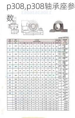 p308,p308轴承座参数