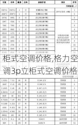 柜式空调价格,格力空调3p立柜式空调价格