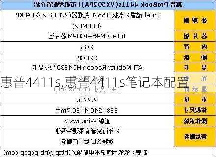 惠普4411s,惠普4411s笔记本配置