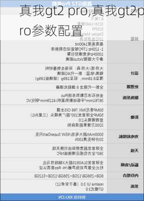 真我gt2 pro,真我gt2pro参数配置