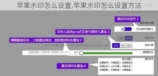 苹果水印怎么设置,苹果水印怎么设置方法