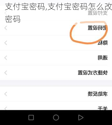支付宝密码,支付宝密码怎么改密码