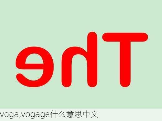 voga,vogage什么意思中文