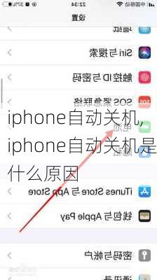 iphone自动关机,iphone自动关机是什么原因