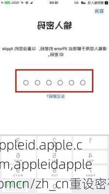 appleid.apple.com,appleidapplecomcn/zh_cn重设密码