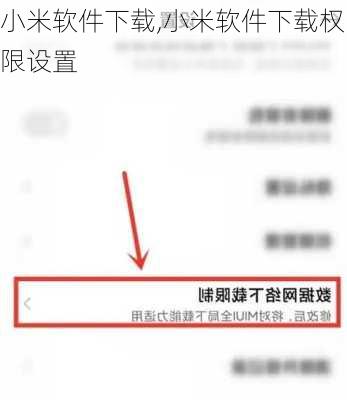 小米软件下载,小米软件下载权限设置
