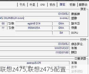 联想z475,联想z475配置