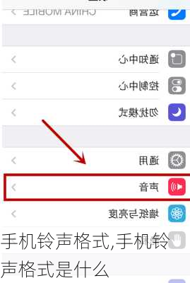 手机铃声格式,手机铃声格式是什么