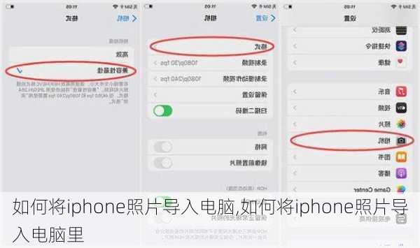 如何将iphone照片导入电脑,如何将iphone照片导入电脑里