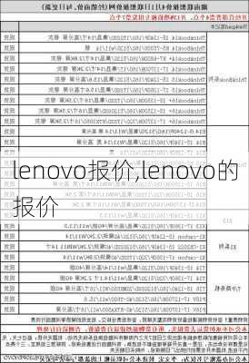 lenovo报价,lenovo的报价