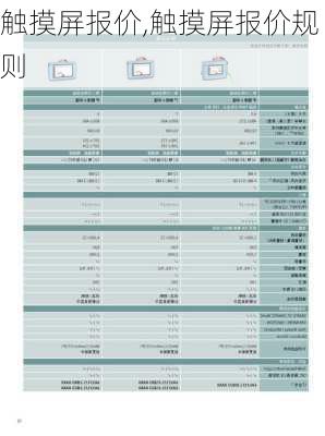 触摸屏报价,触摸屏报价规则