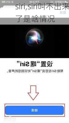 siri,siri叫不出来了是啥情况