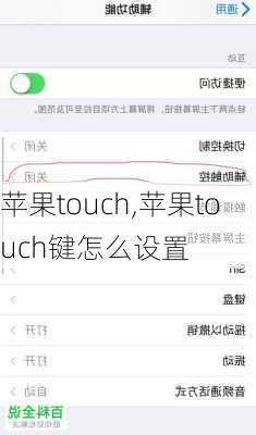 苹果touch,苹果touch键怎么设置