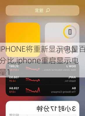 IPHONE将重新显示电量百分比,iphone重启显示电量1