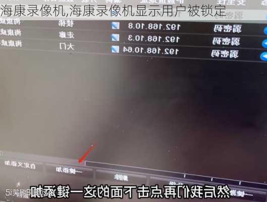 海康录像机,海康录像机显示用户被锁定