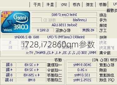 i728,i72860qm参数