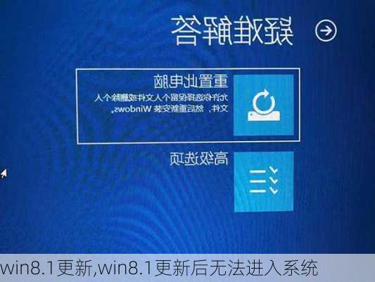 win8.1更新,win8.1更新后无法进入系统