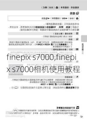 finepix s7000,finepix s7000相机使用教程