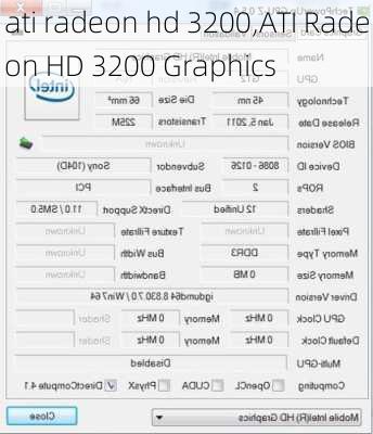 ati radeon hd 3200,ATI Radeon HD 3200 Graphics