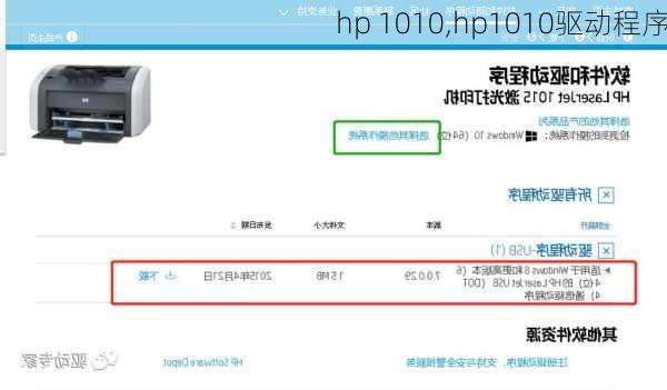 hp 1010,hp1010驱动程序