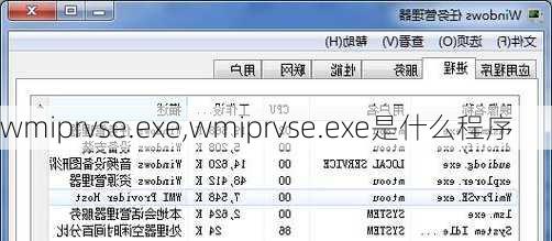 wmiprvse.exe,wmiprvse.exe是什么程序