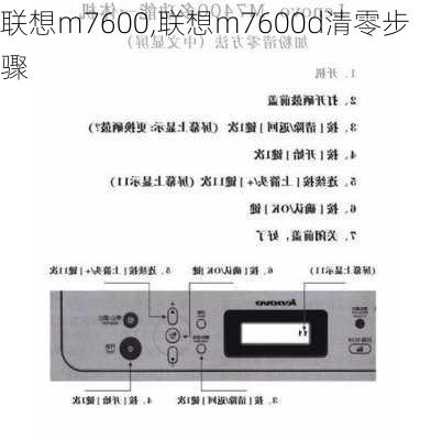 联想m7600,联想m7600d清零步骤