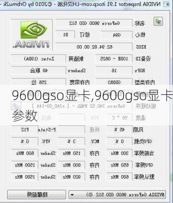 9600gso显卡,9600gso显卡参数