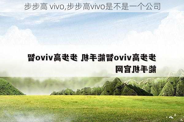 步步高 vivo,步步高vivo是不是一个公司