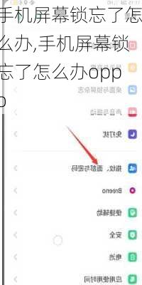 手机屏幕锁忘了怎么办,手机屏幕锁忘了怎么办oppo