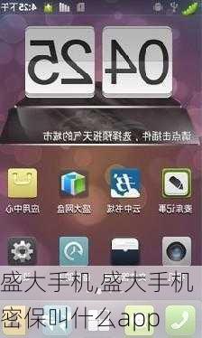 盛大手机,盛大手机密保叫什么app