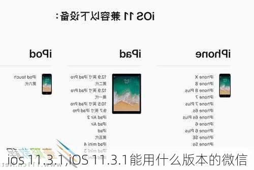 ios 11.3.1,iOS 11.3.1能用什么版本的微信