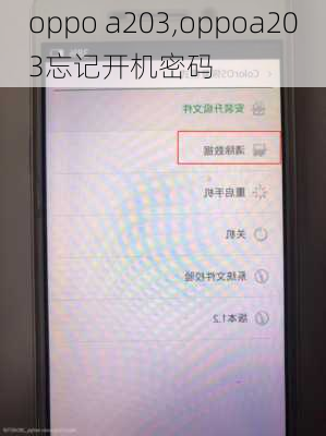 oppo a203,oppoa203忘记开机密码