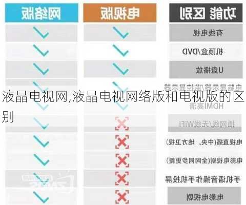 液晶电视网,液晶电视网络版和电视版的区别