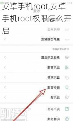安卓手机root,安卓手机root权限怎么开启