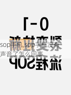 sop手机,sop手机没有声音了怎么回事