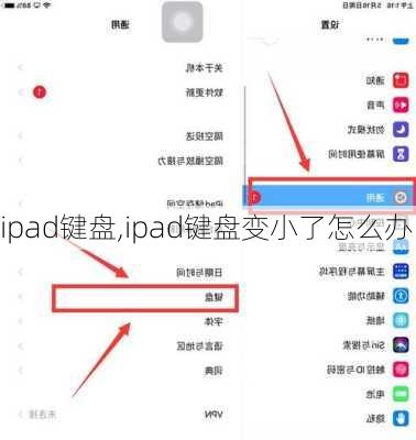 ipad键盘,ipad键盘变小了怎么办