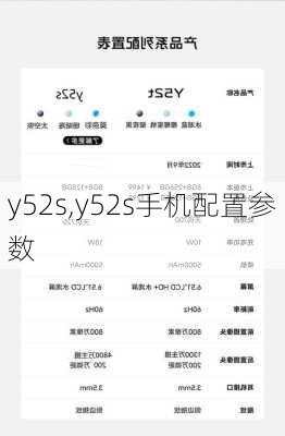 y52s,y52s手机配置参数