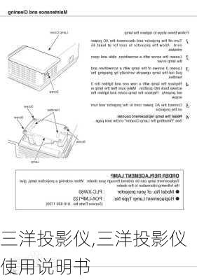 三洋投影仪,三洋投影仪使用说明书