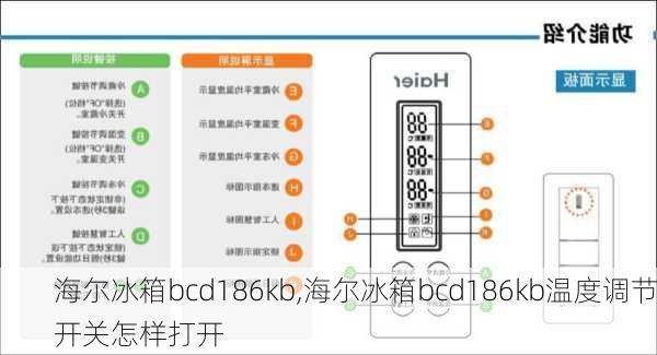 海尔冰箱bcd186kb,海尔冰箱bcd186kb温度调节开关怎样打开