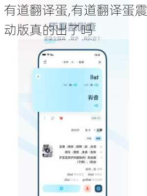 有道翻译蛋,有道翻译蛋震动版真的出了吗