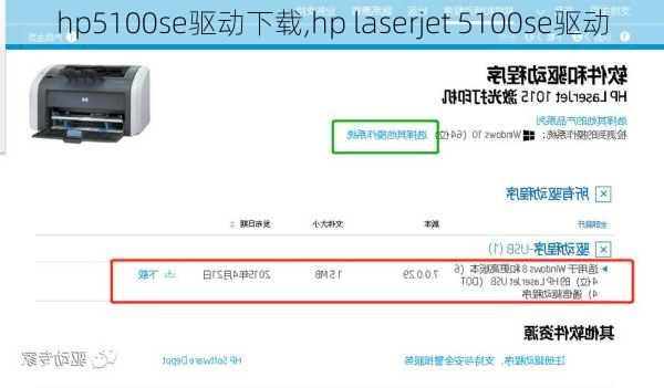 hp5100se驱动下载,hp laserjet 5100se驱动