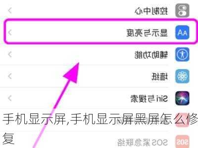 手机显示屏,手机显示屏黑屏怎么修复