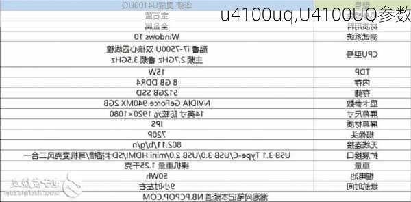 u4100uq,U4100UQ参数