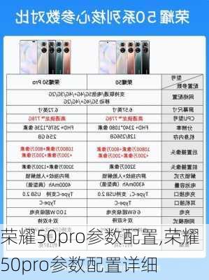 荣耀50pro参数配置,荣耀50pro参数配置详细