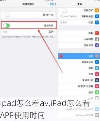 ipad怎么看av,iPad怎么看APP使用时间