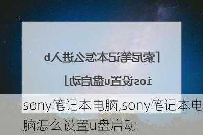 sony笔记本电脑,sony笔记本电脑怎么设置u盘启动