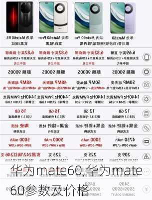 华为mate60,华为mate60参数及价格