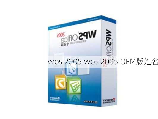 wps 2005,wps 2005 OEM版姓名