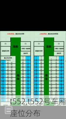 t552,t552号车厢座位分布