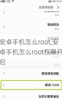 安卓手机怎么root,安卓手机怎么root权限开启